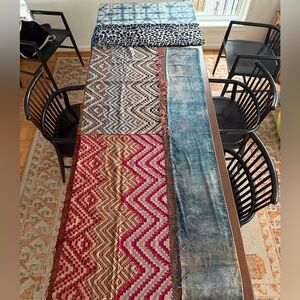 Colorful Patterned lot of High End Scarves Silk Cashmere